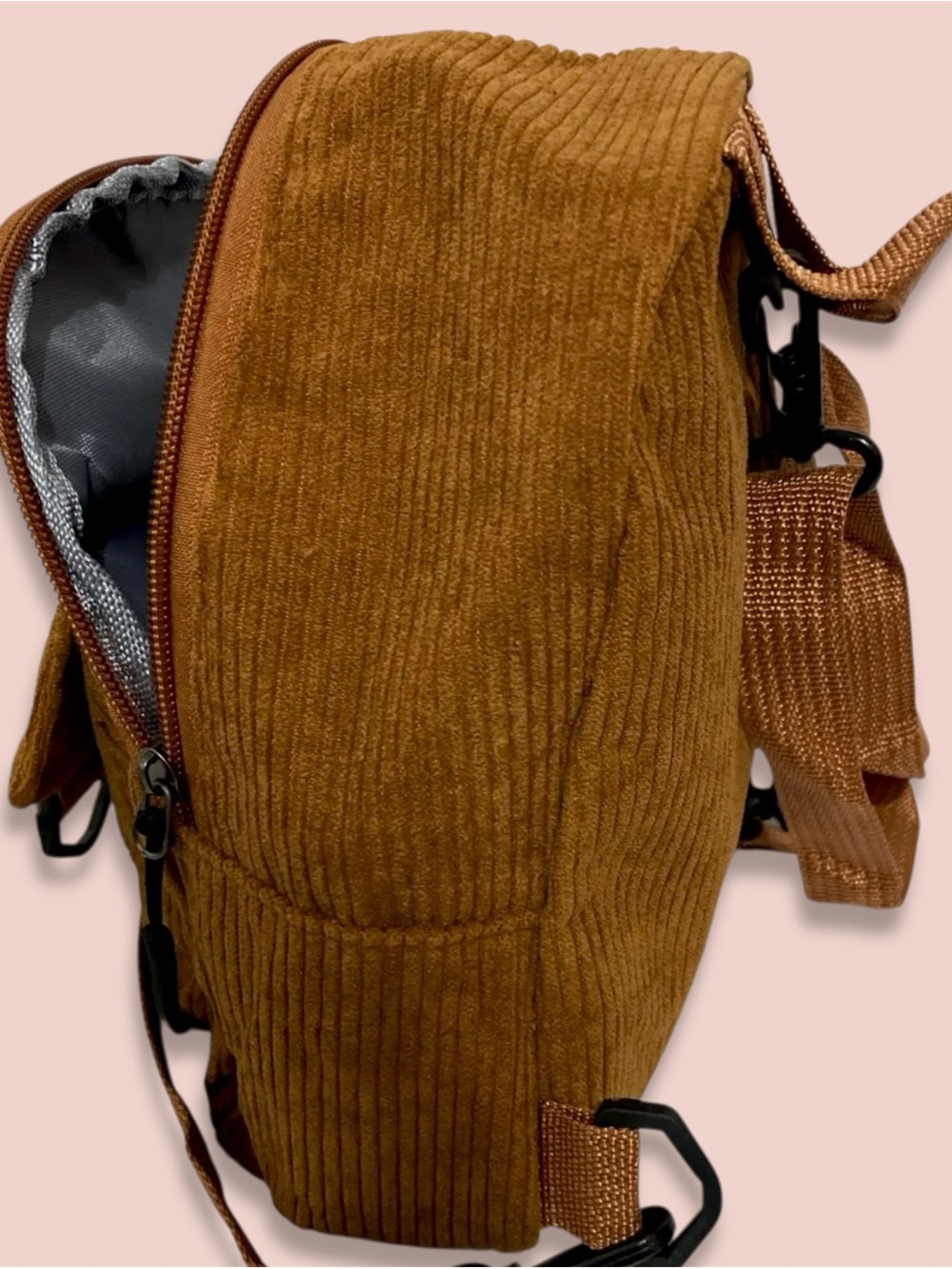 Brown Mini Backpack - Picture 3 of 4